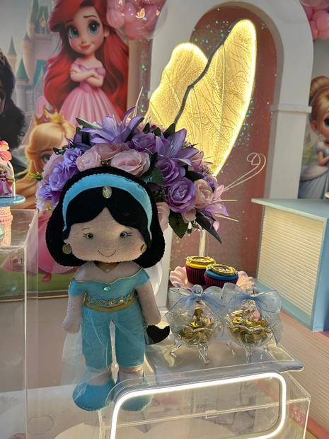 Princesa Jasmine na decoração da festa